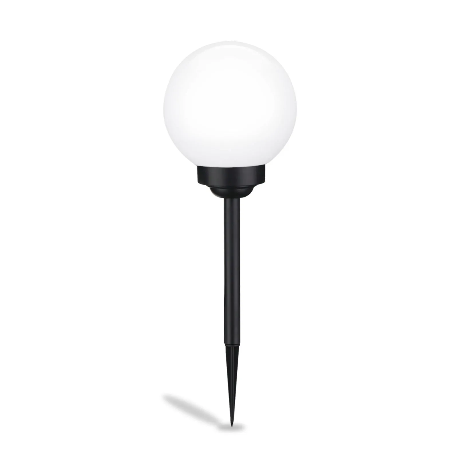 Набір садових LED‑куль 10 см на сонячній батареї 6 шт — Lumiled Atris, холодне світло 6500 K, IP44