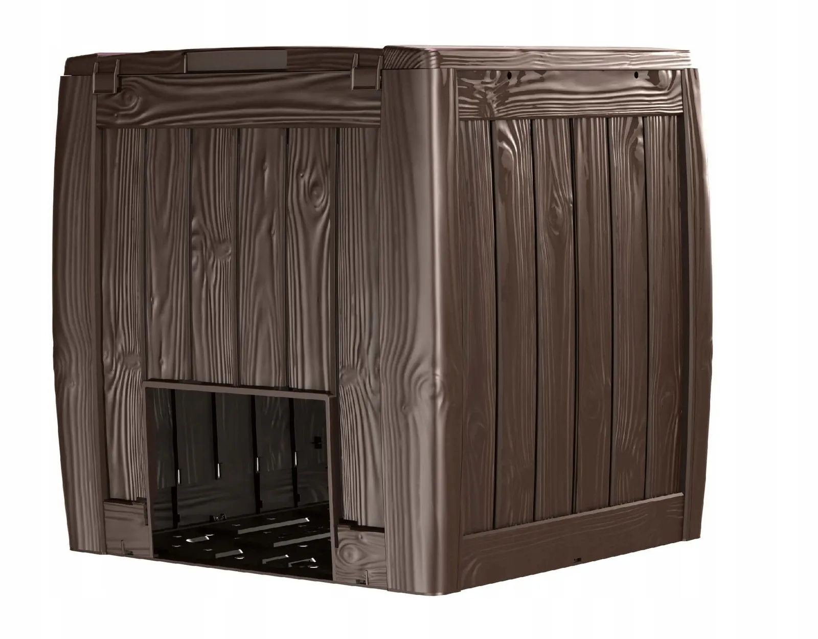Компостер садовий Curver Eco Composter 340 л з основою, вентиляцією та кришкою, коричневий