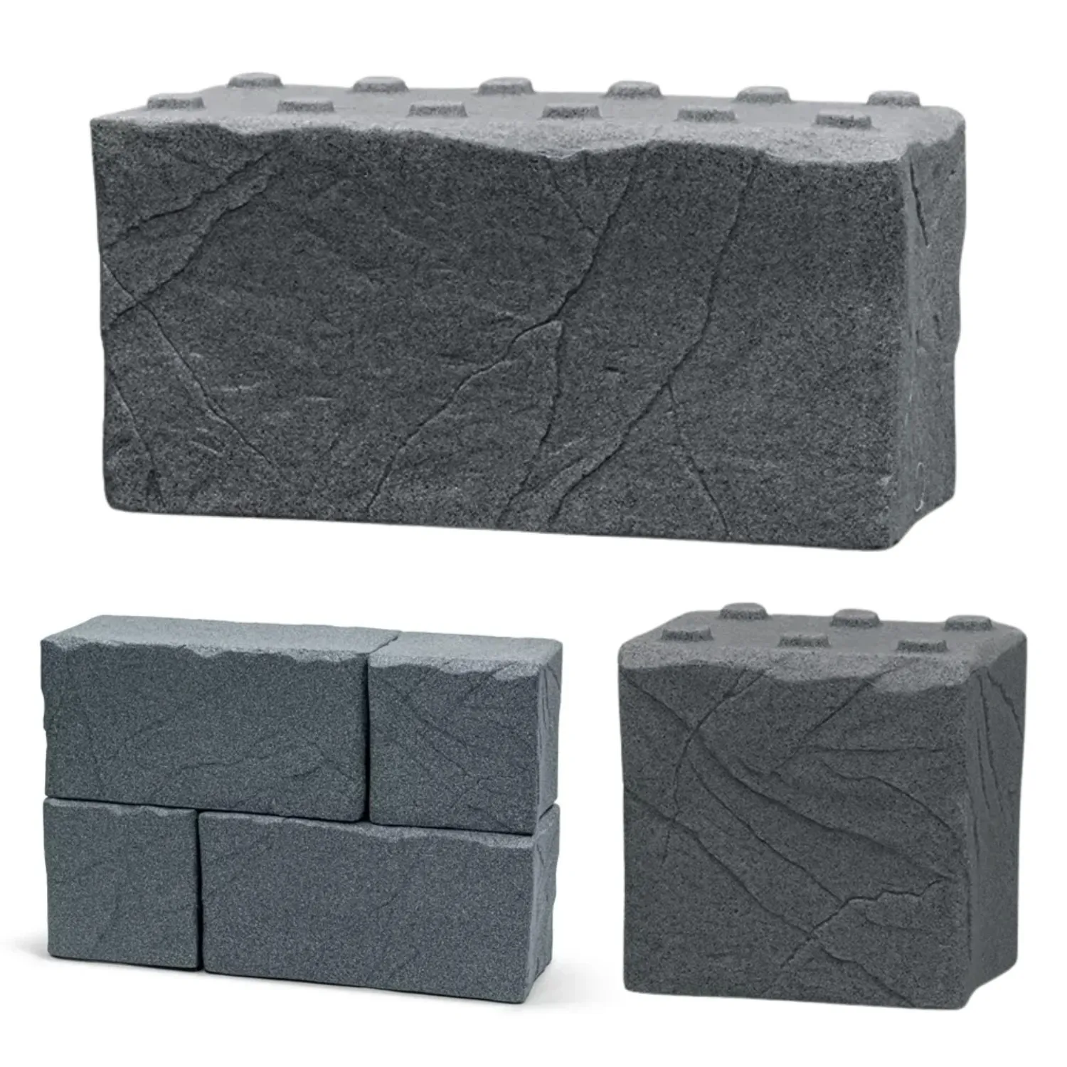 Резервуар для дощової води Prosperplast Stone Block 270 л, світло-сірий