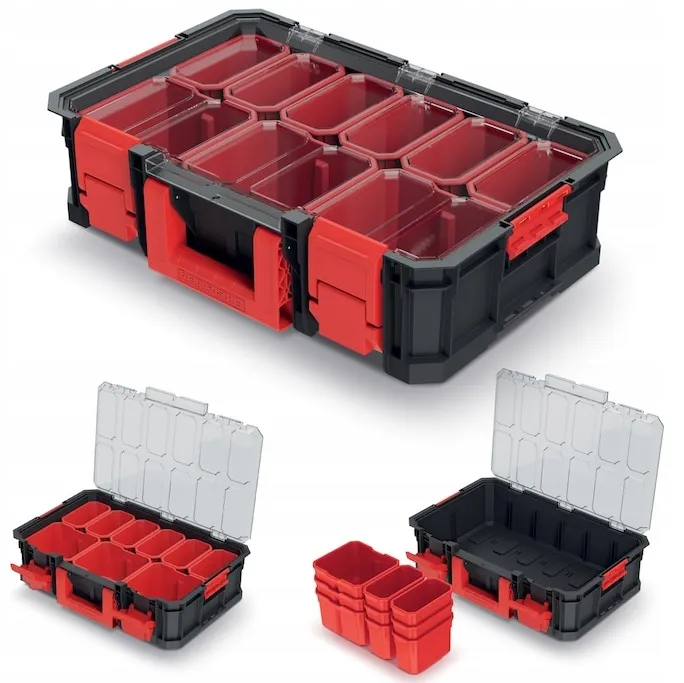 Органайзер для інструментів Kistenberg Modular Solution 15″ - 9 знімних контейнерів, ABS‑засувки