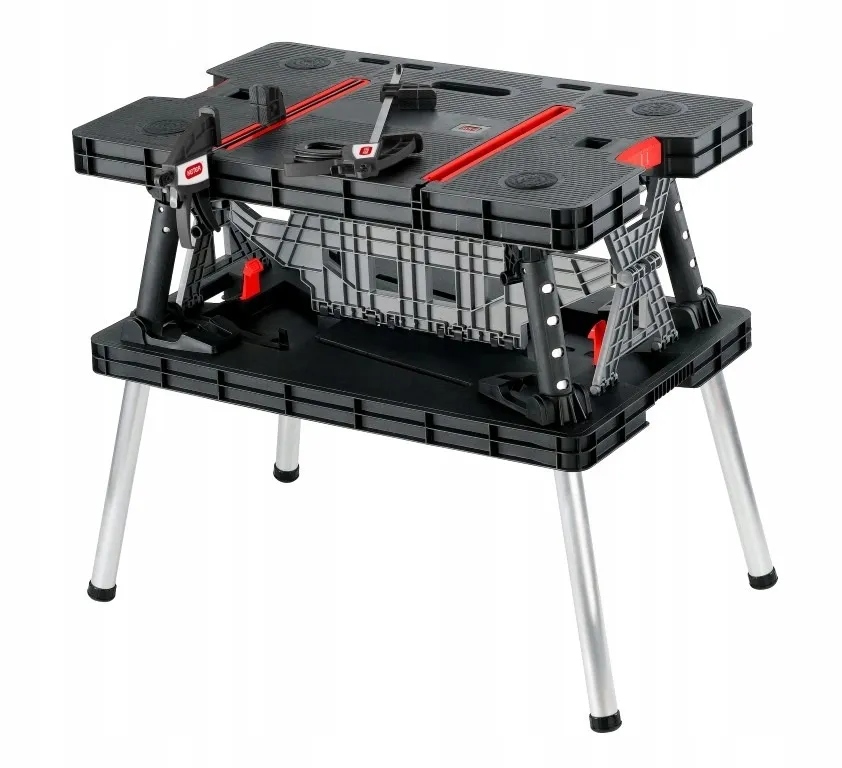 Складаний стіл-верстак Keter Folding Work Table Pro з 2 струбцинами 85×55×75,5 см
