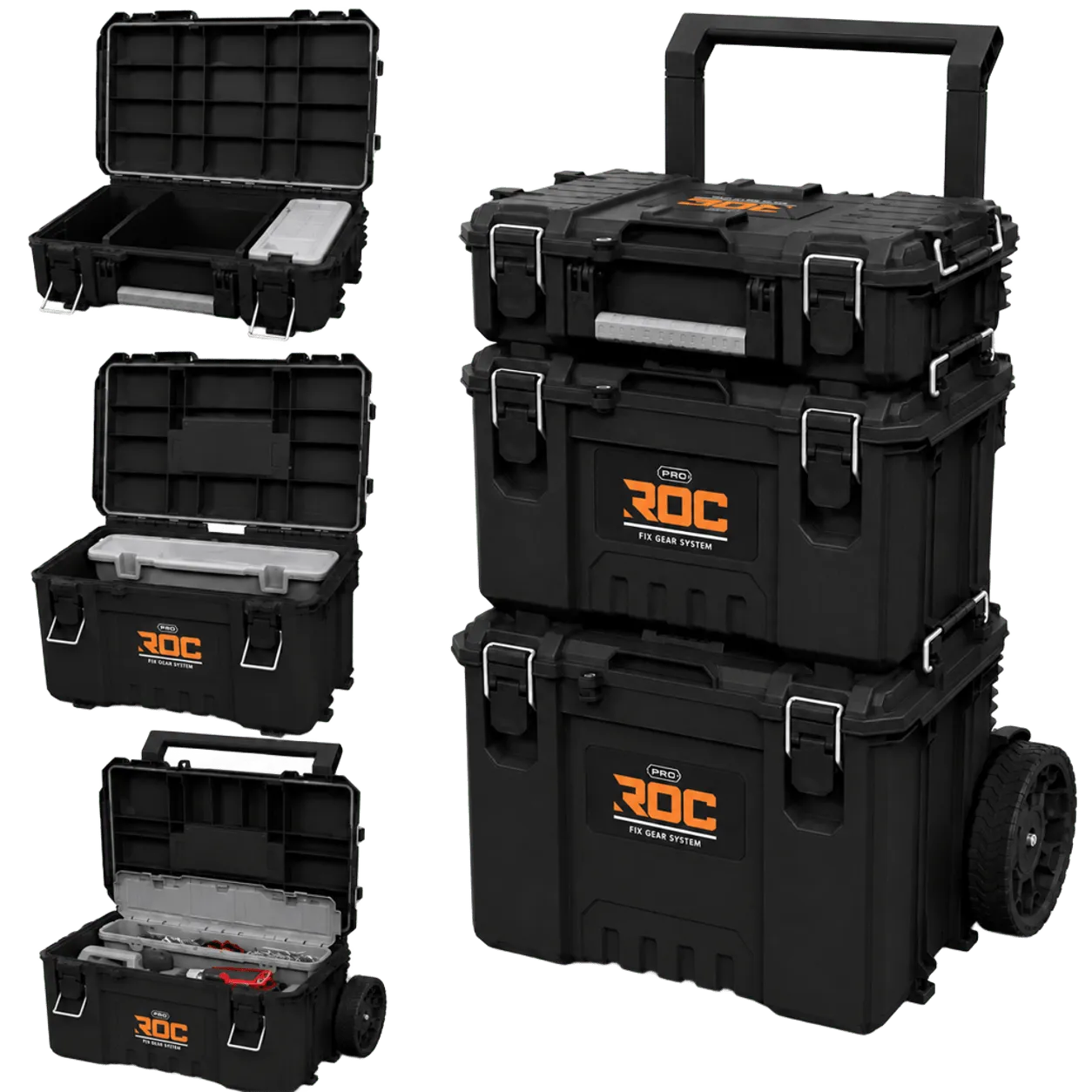 Модульна система ящиків для інструментів Keter ROC Pro Gear 2.0, 3 модулі, IP65