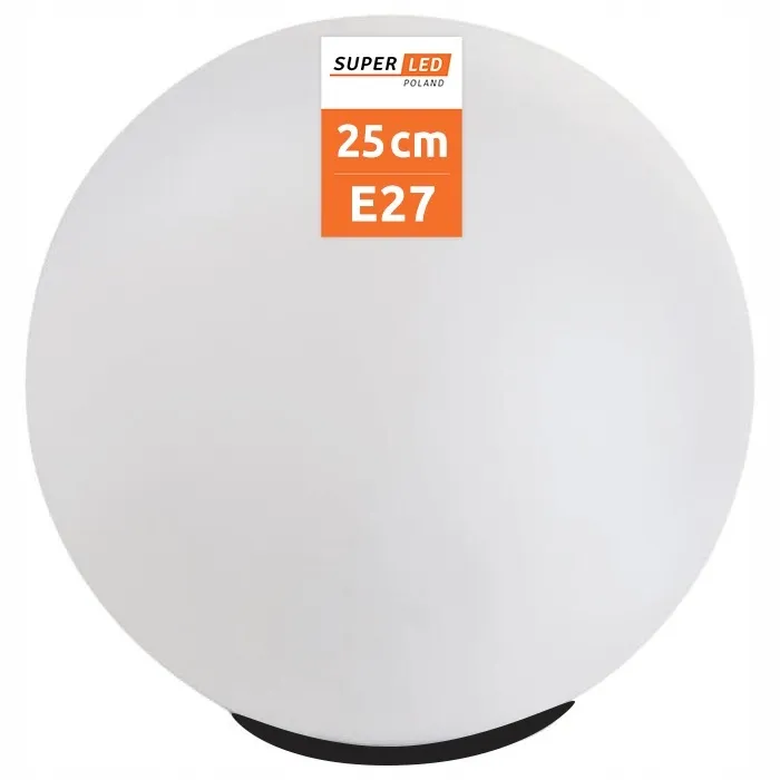 Декоративний садовий світильник, куля 25см 230V, SuperLED