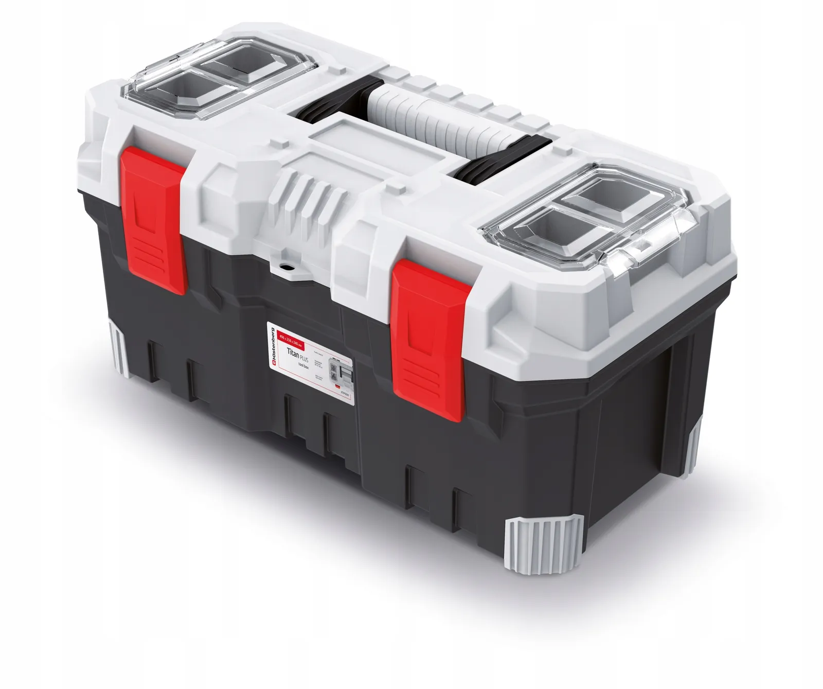 Ящик для інструментів Kistenberg Titan Plus KTIP5025-4C — 25 л, ABS-замки, органайзери в кришці